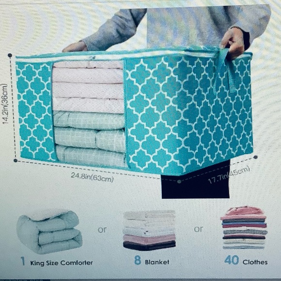 NWOT 8 Pack Wiselife Large Organization Storage Bags - Picture 2 of 4